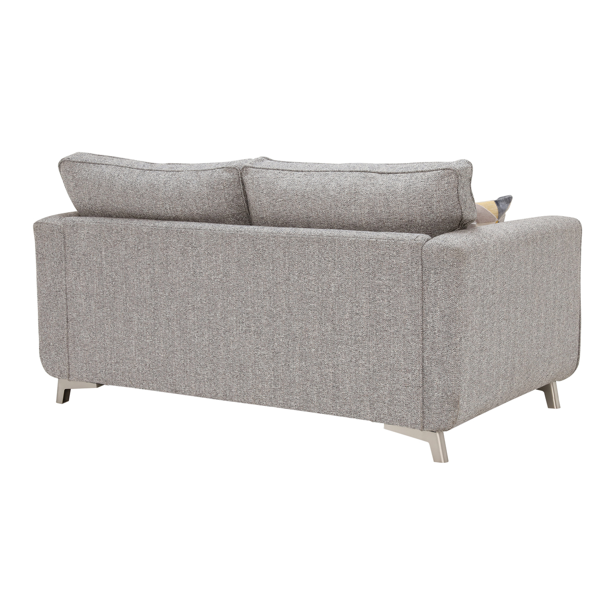 Daxon Standard Back 2 Seater Sofa, Silver Larson Plain – image 2