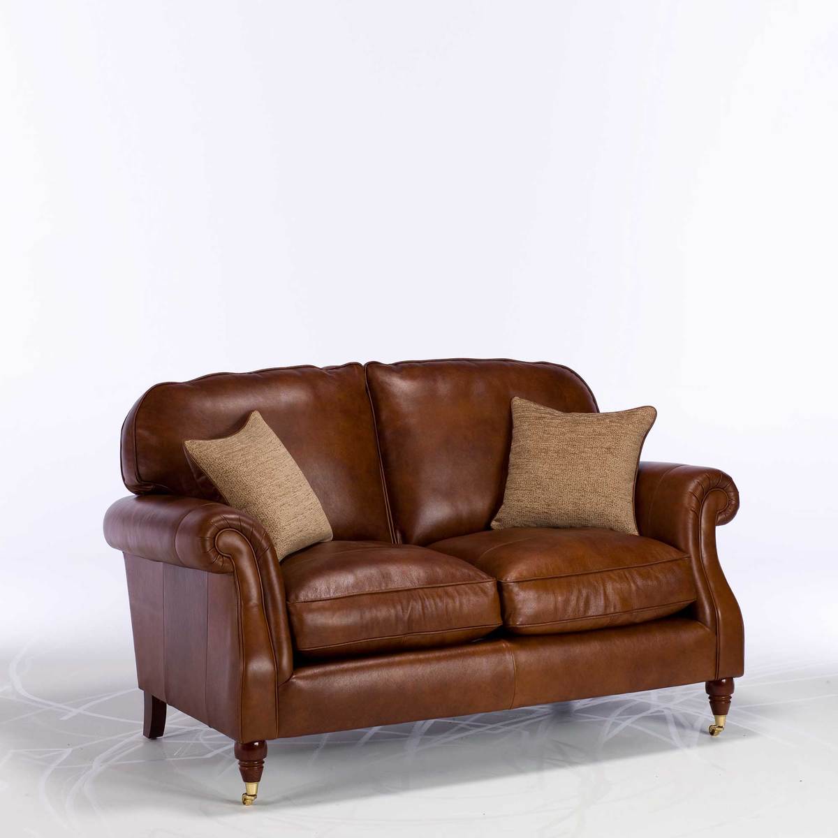 Parker Knoll Meredith Leather 2 Seater Sofa, London Saddle – image 1