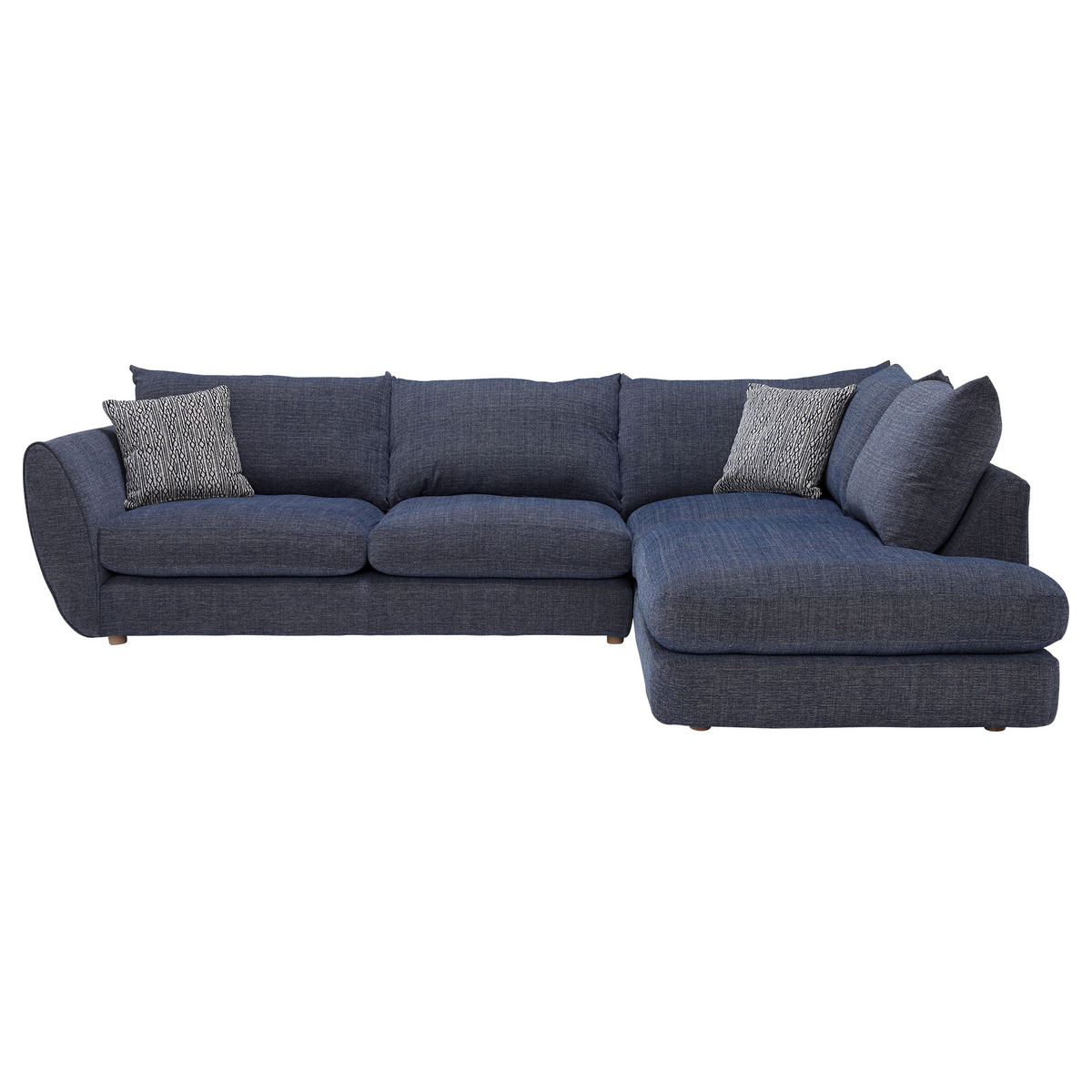 Big Blue Large Left Hand Facing Corner Sofa – image 4