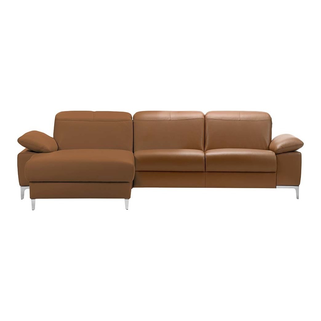 Auden Left Hand Facing Chaise Recliner Sofa, Montana Cognac – image 1