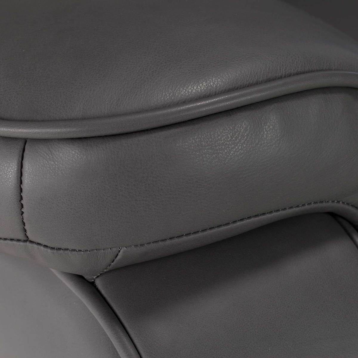 Parker Knoll Boston 3 Seater Leather Sofa, Slate – image 4