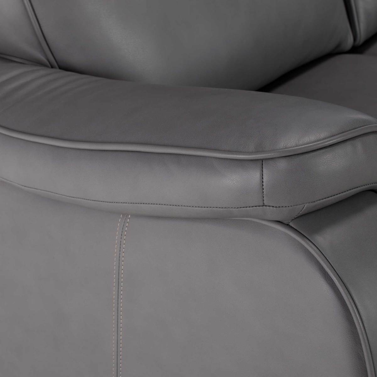 Parker Knoll Boston 3 Seater Leather Sofa, Slate – image 5
