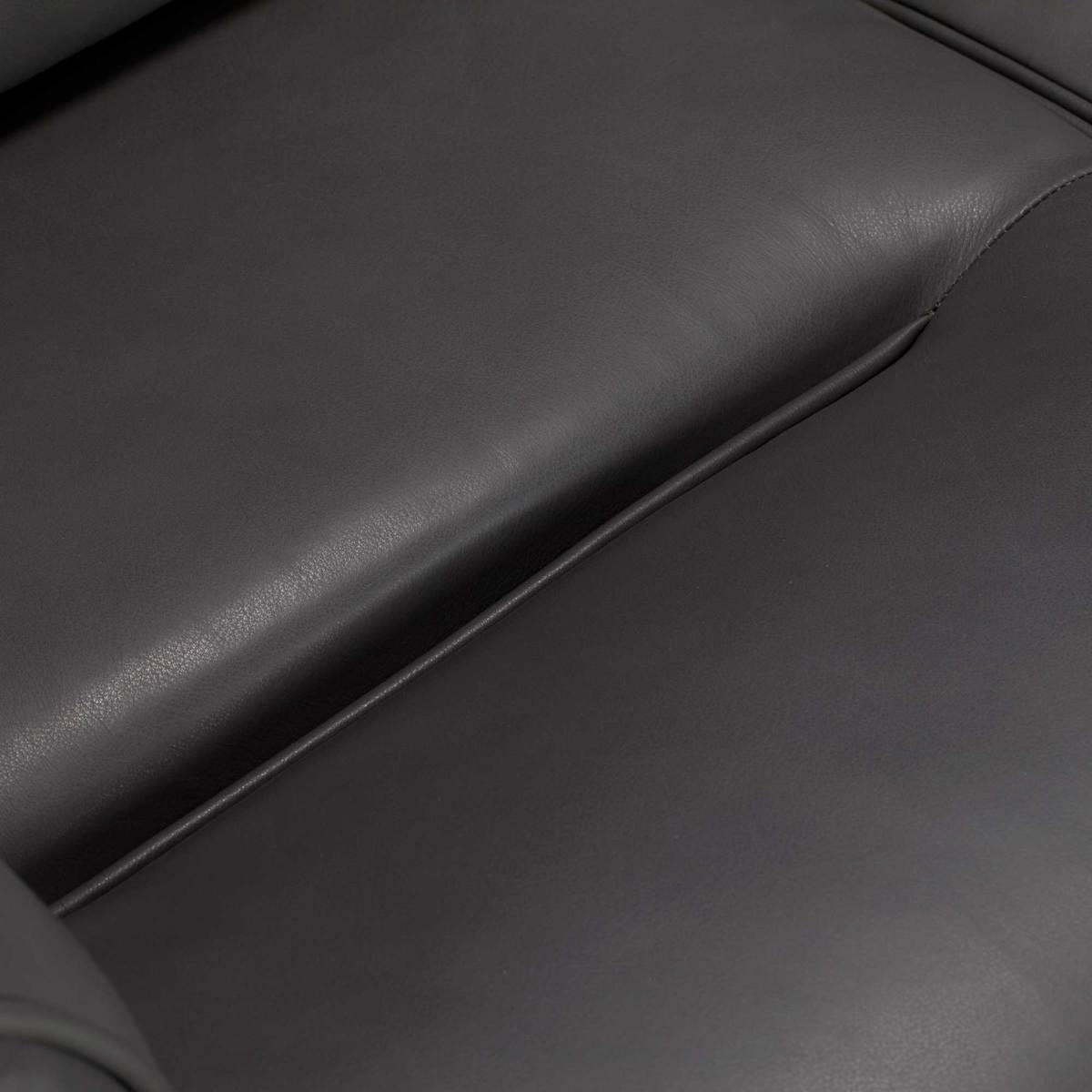 Parker Knoll Boston 3 Seater Leather Sofa, Slate – image 6