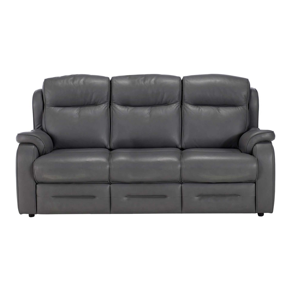 Parker Knoll Boston 3 Seater Leather Sofa, Slate – image 1