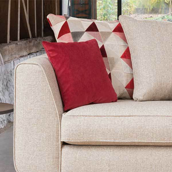 Daxon Pillow Back 2 Seater Sofa, Silver Larson Plain – image 5