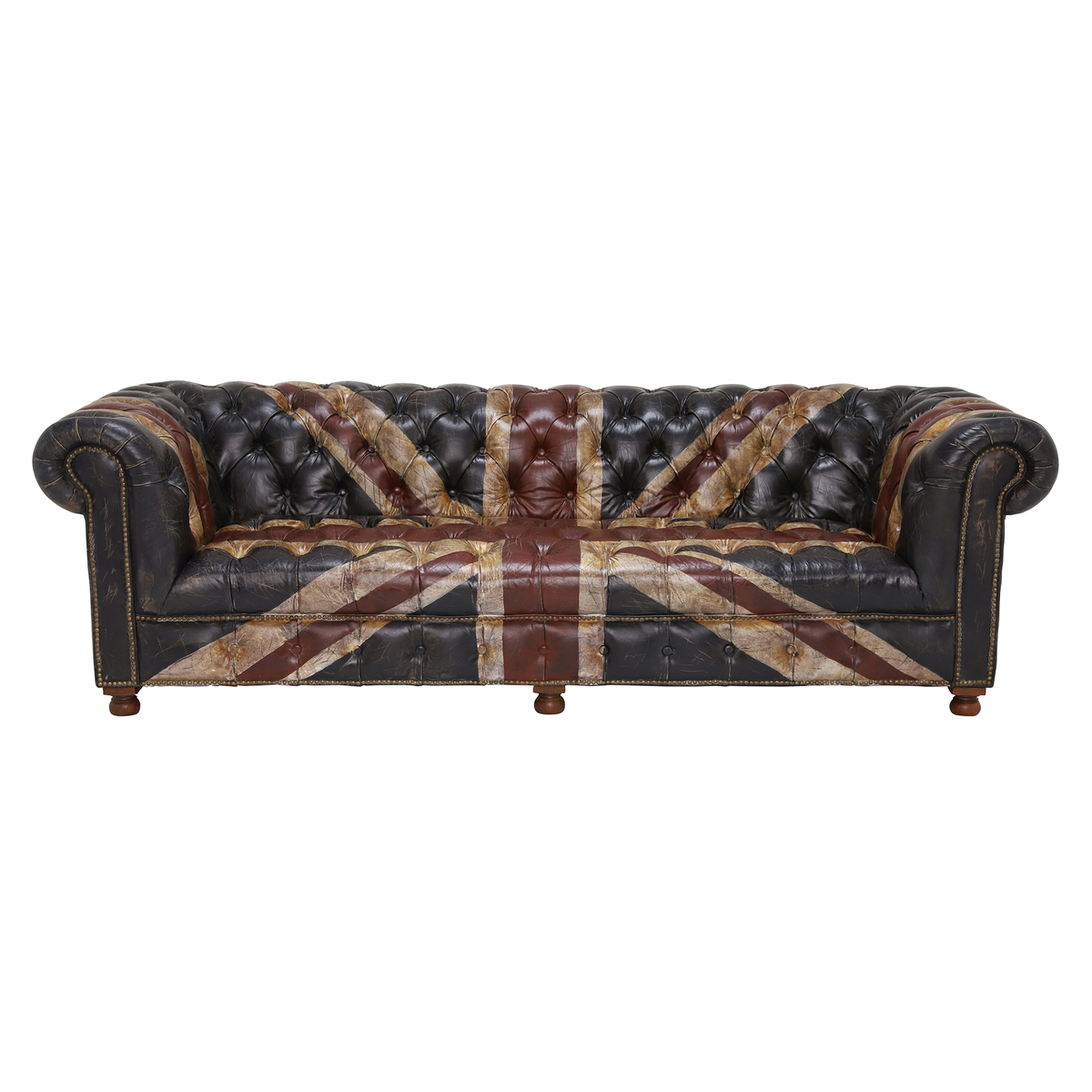 Timothy Oulton Westminster Button 3 Seater Chesterfield Sofa, Jackdn Broken – image 3