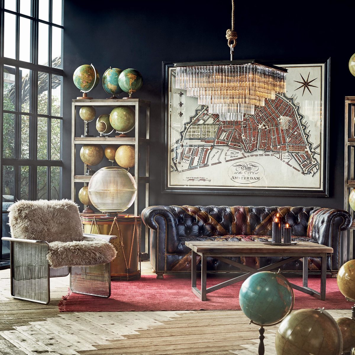 Timothy Oulton Westminster Button 3 Seater Chesterfield Sofa, Jackdn Broken – image 4
