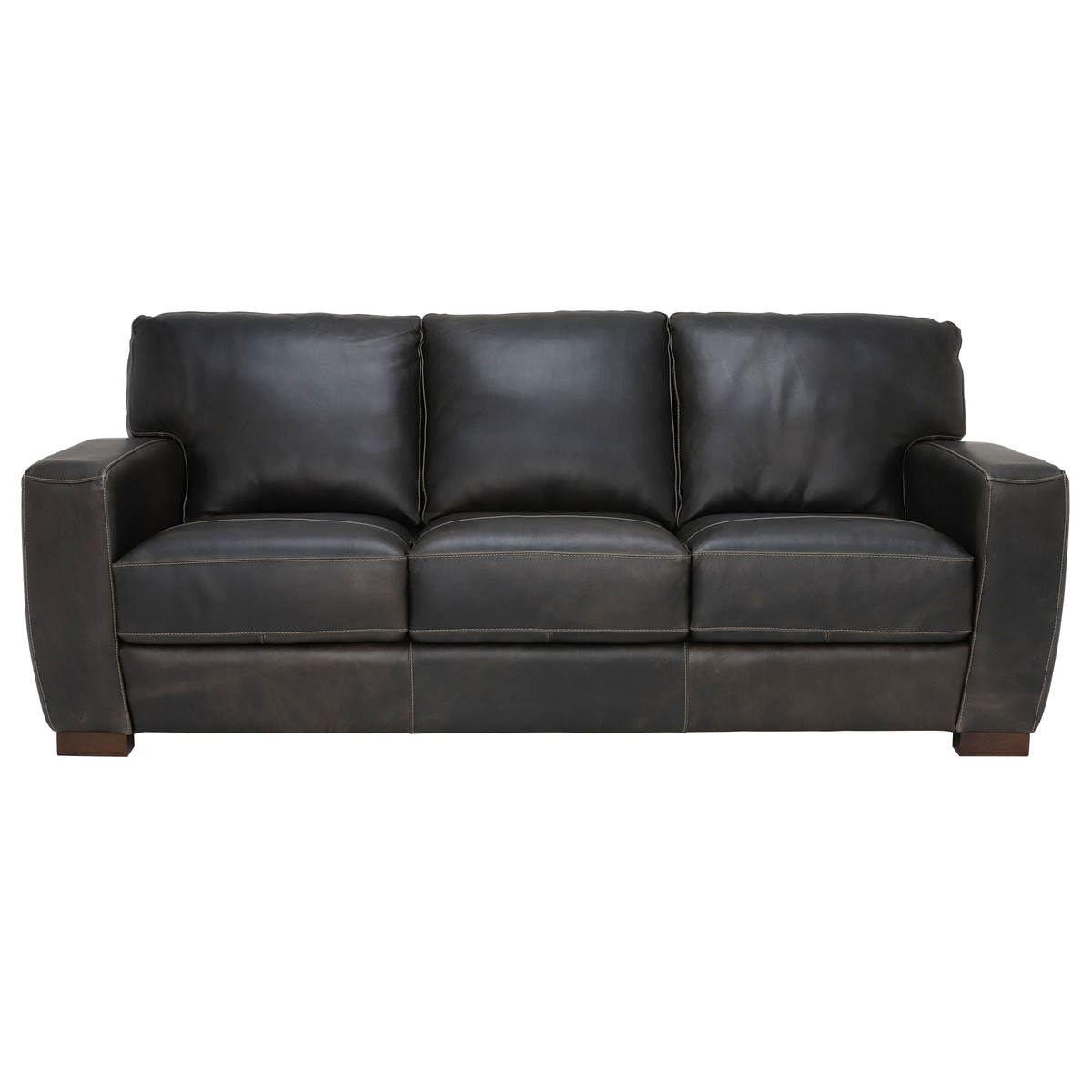 Ottoway Leather Sofa, Drake Grey – image 3