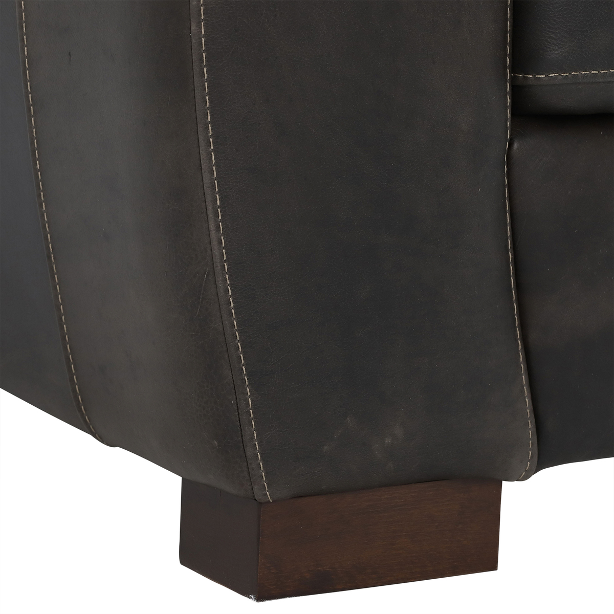 Ottoway Leather Sofa, Drake Grey – image 5