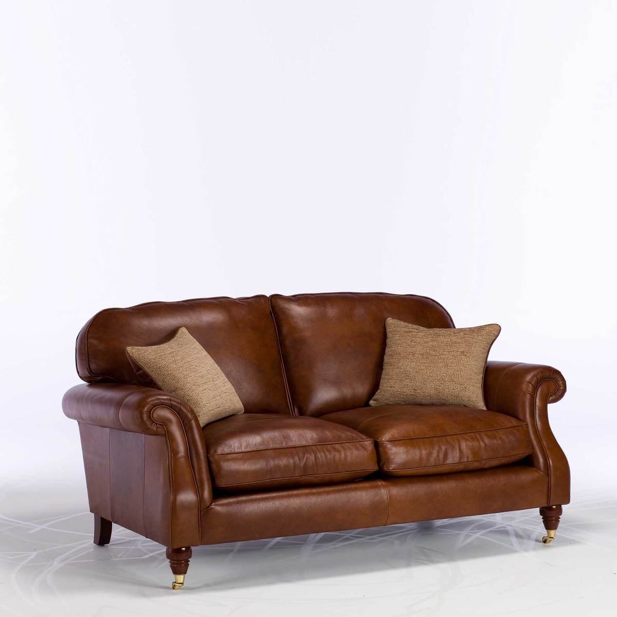 Parker Knoll Meredith Leather Large 2 Seater Sofa, London Saddle – image 2