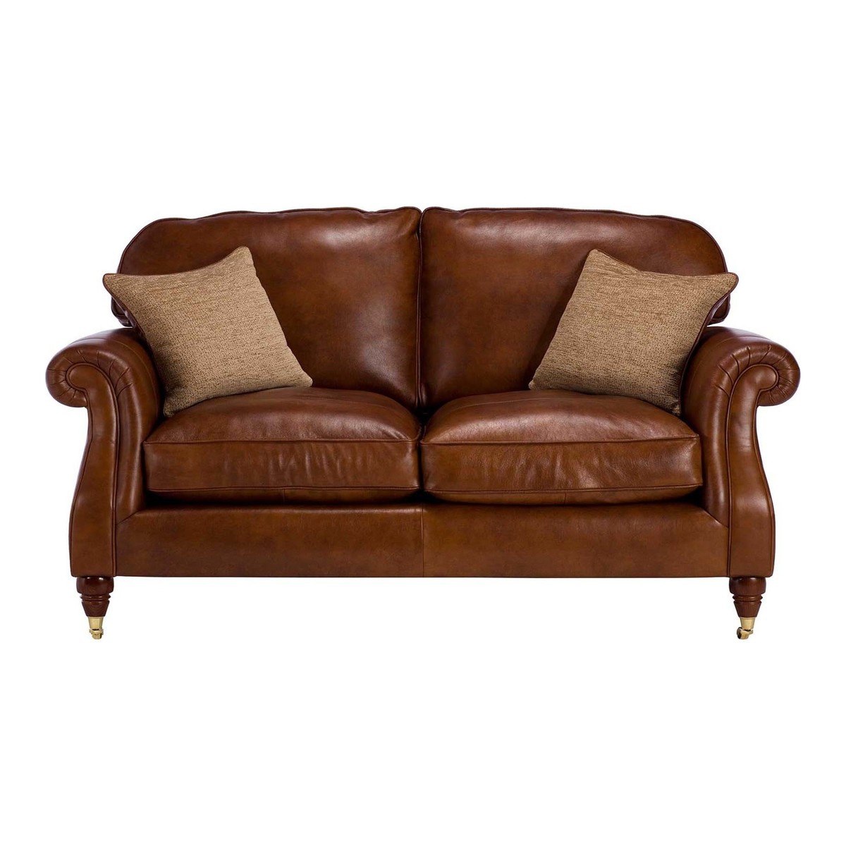 Parker Knoll Meredith Leather Large 2 Seater Sofa, London Saddle – image 1