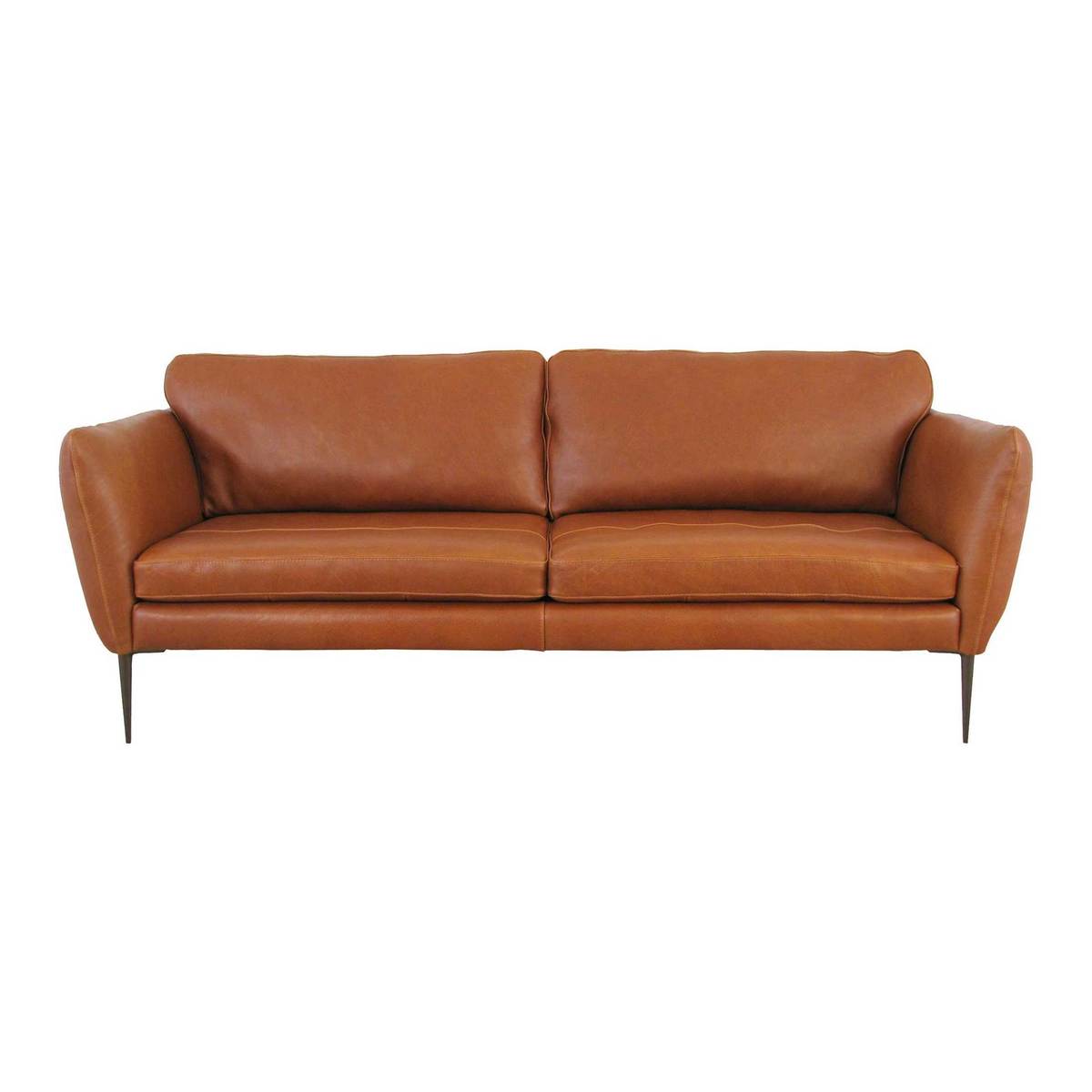 Adelaide Leather Sofa, Erikson Camel