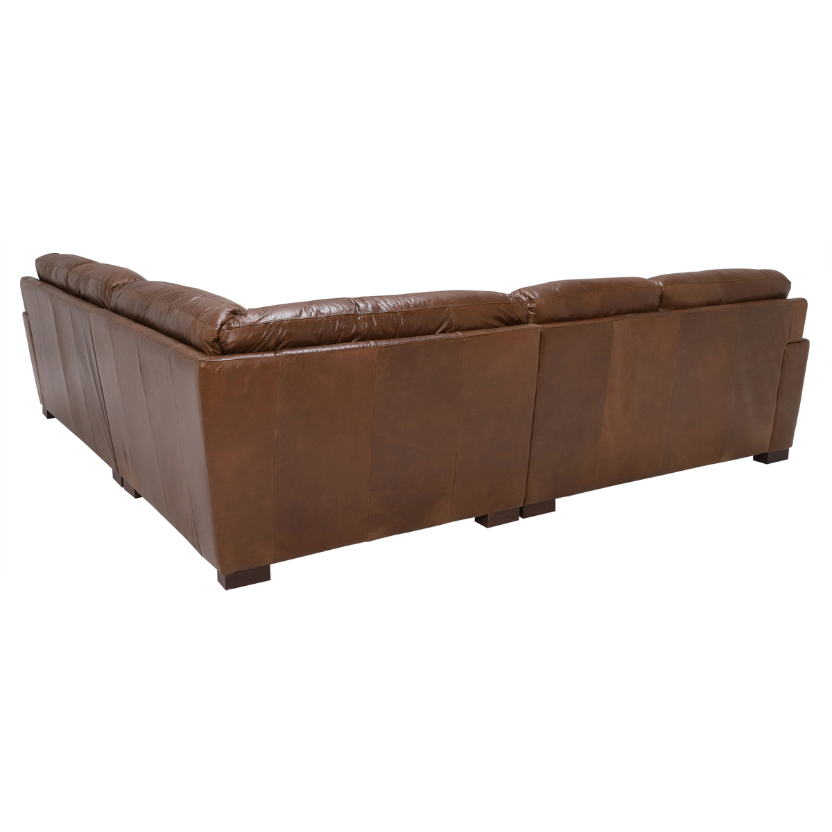 Lorenza Leather Square Corner Sofa, Fibre Seats – image 5