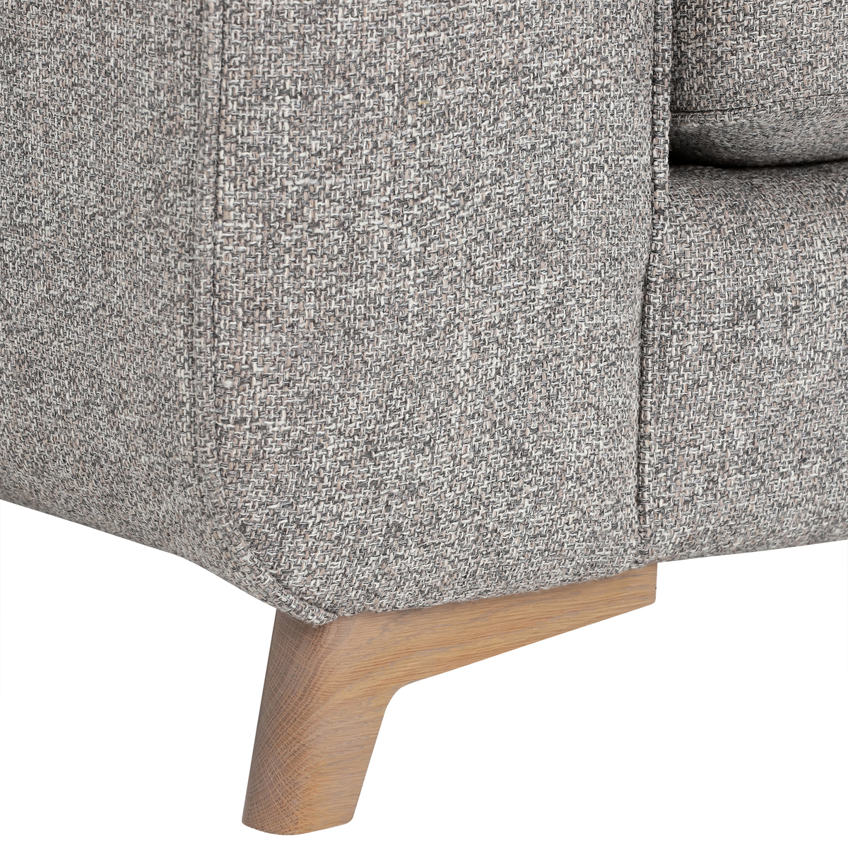 Daxon Pillow Back Grand Sofa, Silver Larson Plain – image 5