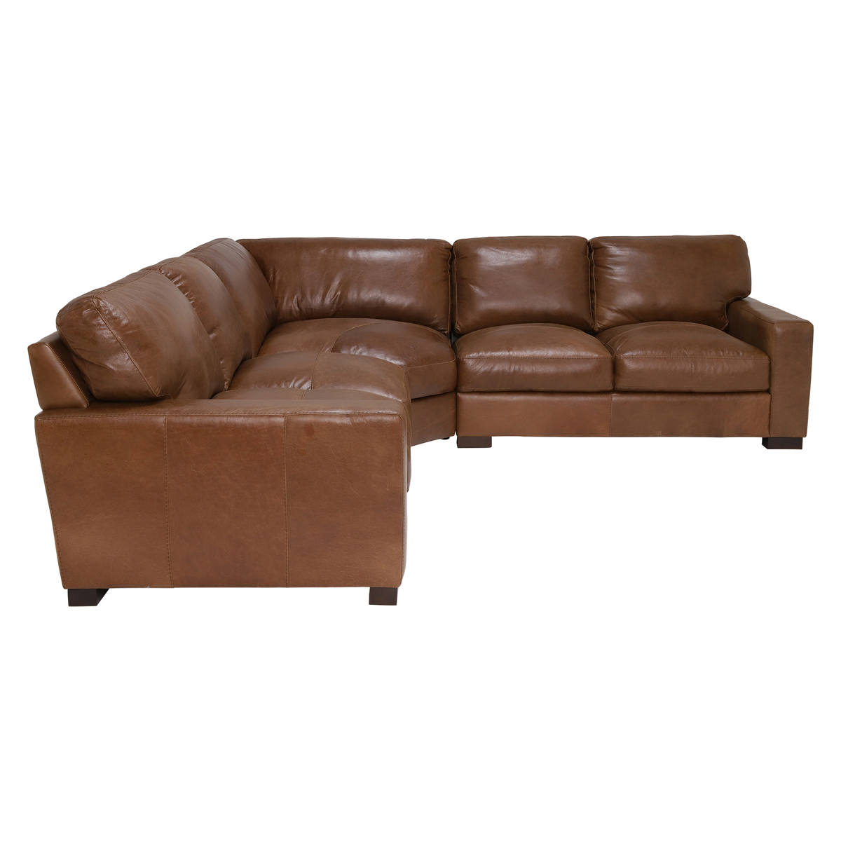 Giovanna Leather Square Corner Sofa – image 4