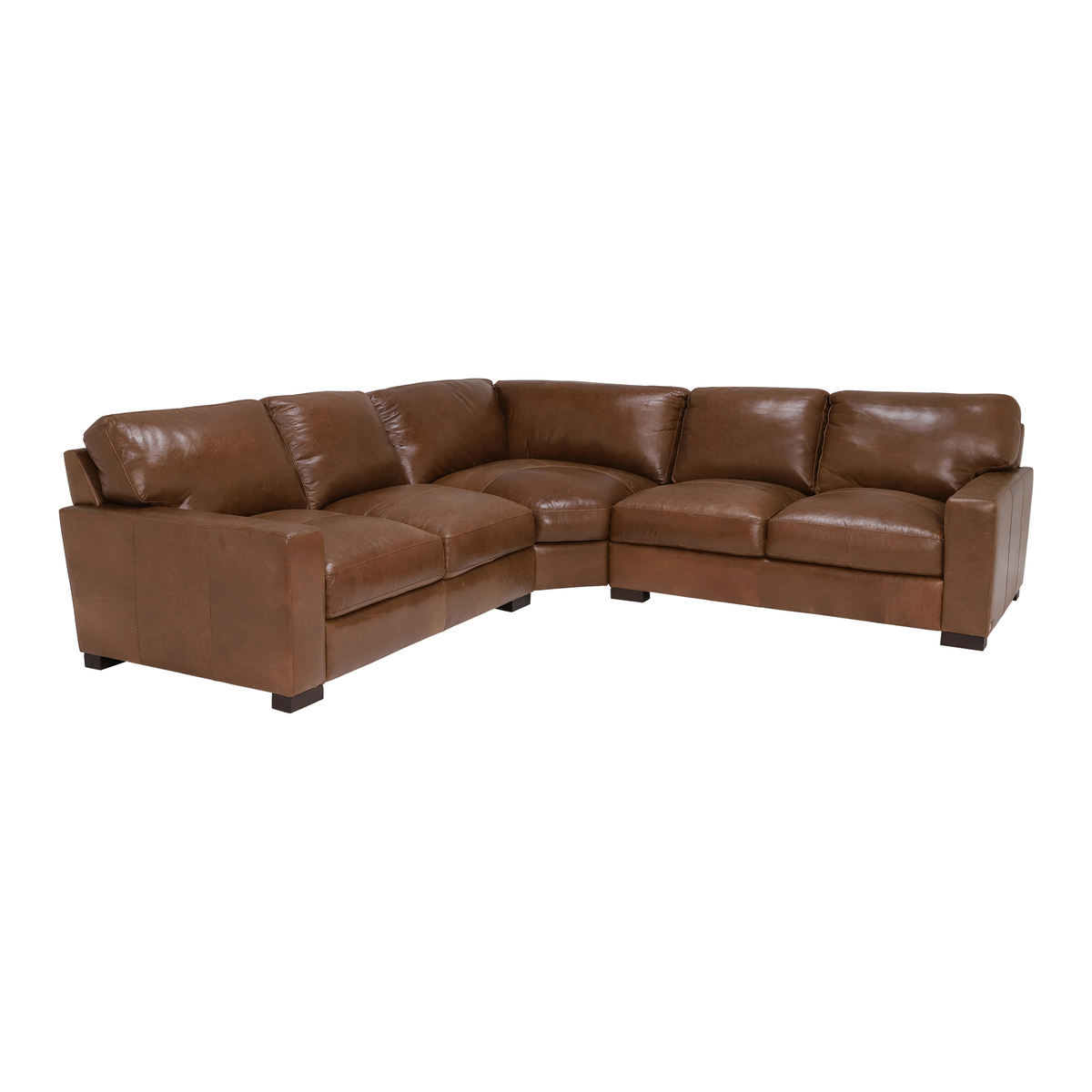 Giovanna Leather Square Corner Sofa – image 1