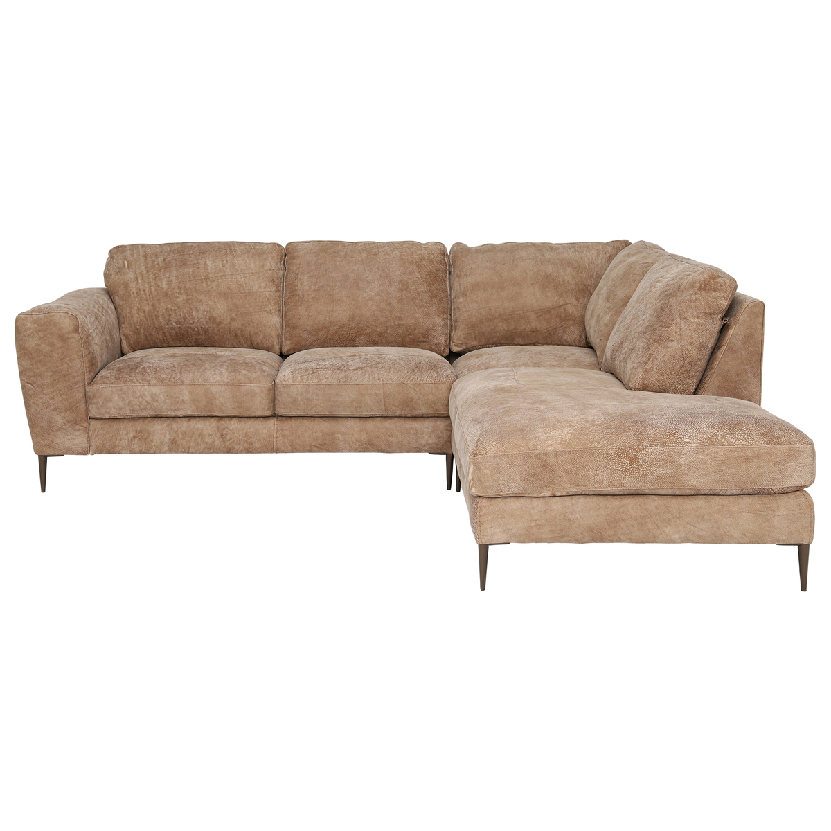 New Troy Right Hand Facing Leather Chaise Sofa – image 2