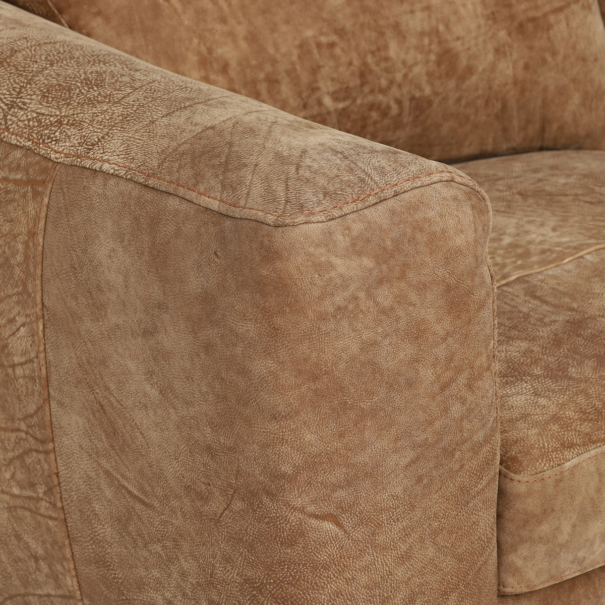 New Troy Right Hand Facing Leather Chaise Sofa – image 3