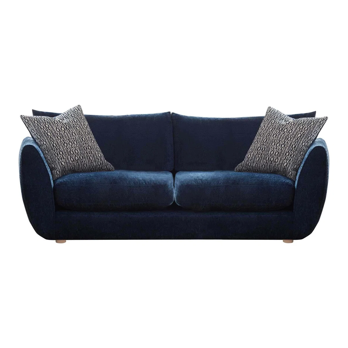 Big Blue Small Sofa – image 1