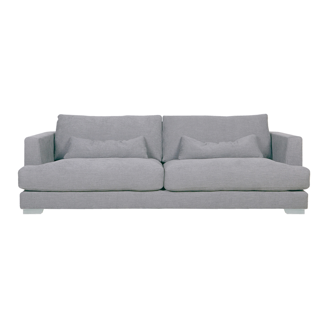 Flavin 3 Seater Sofa, Light Grey