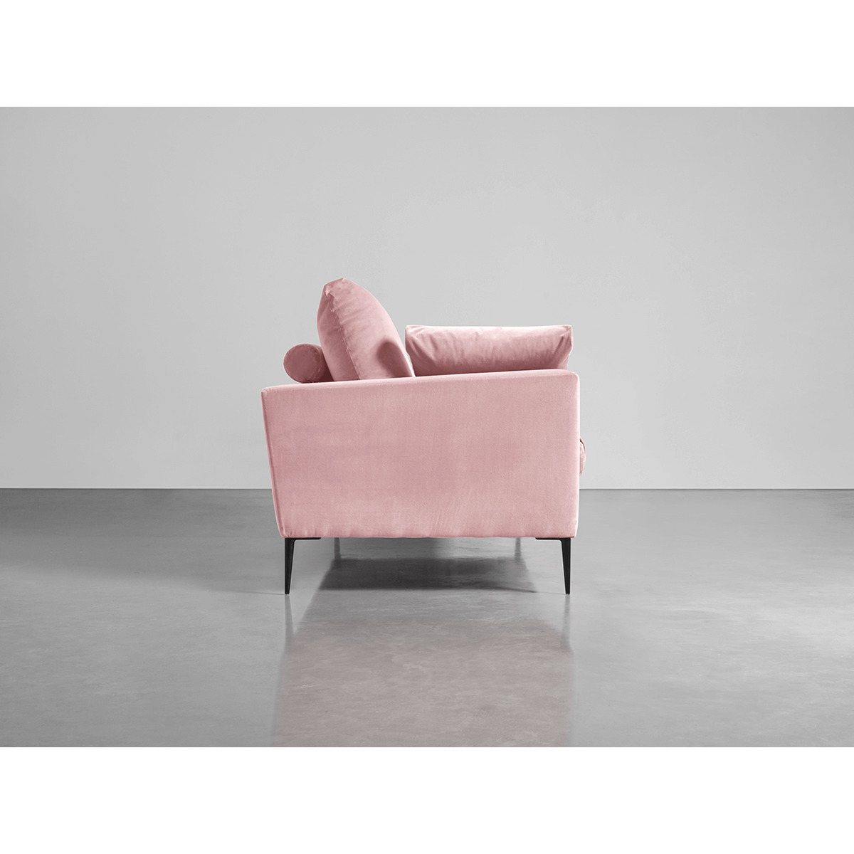Milano Grand Sofa Blush Cotton Velvet – image 2