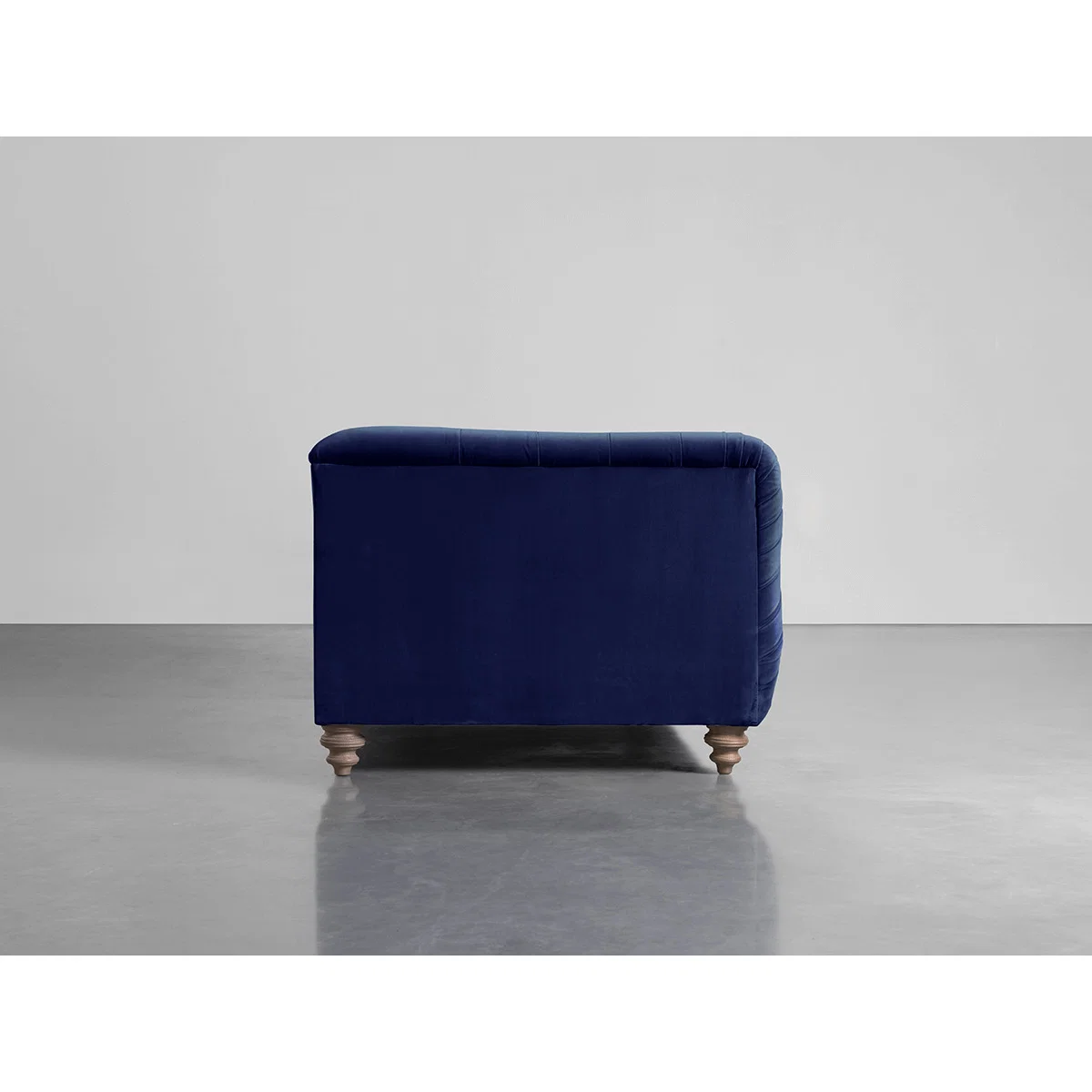 Buttoned Midi Sofa Navy Cotton Velvet – image 2
