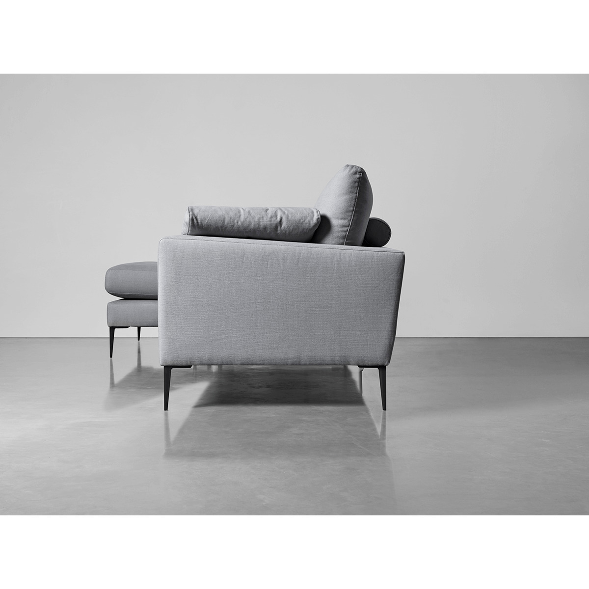Milano Grand Chaise Sofa Smoke Linen Cotton Blend – image 5