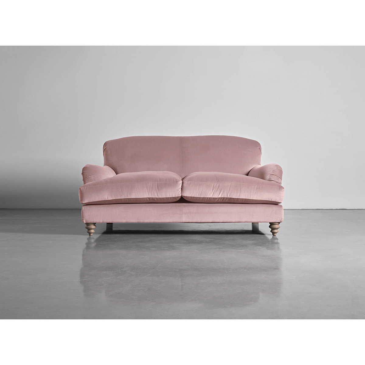 Cosy Petite Sofa Blush Cotton Velvet – image 1