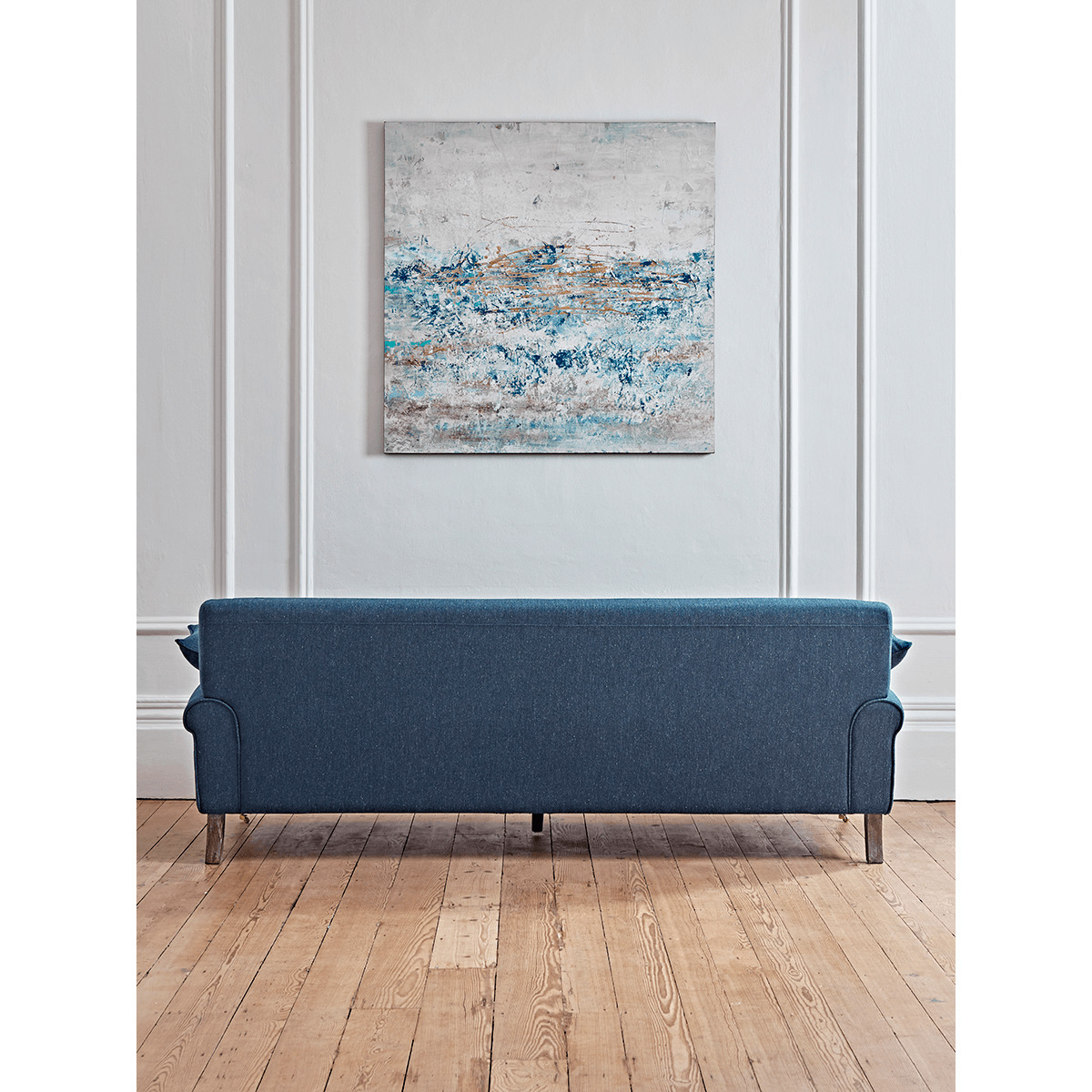 Herringbone Sofa - Blue – image 3