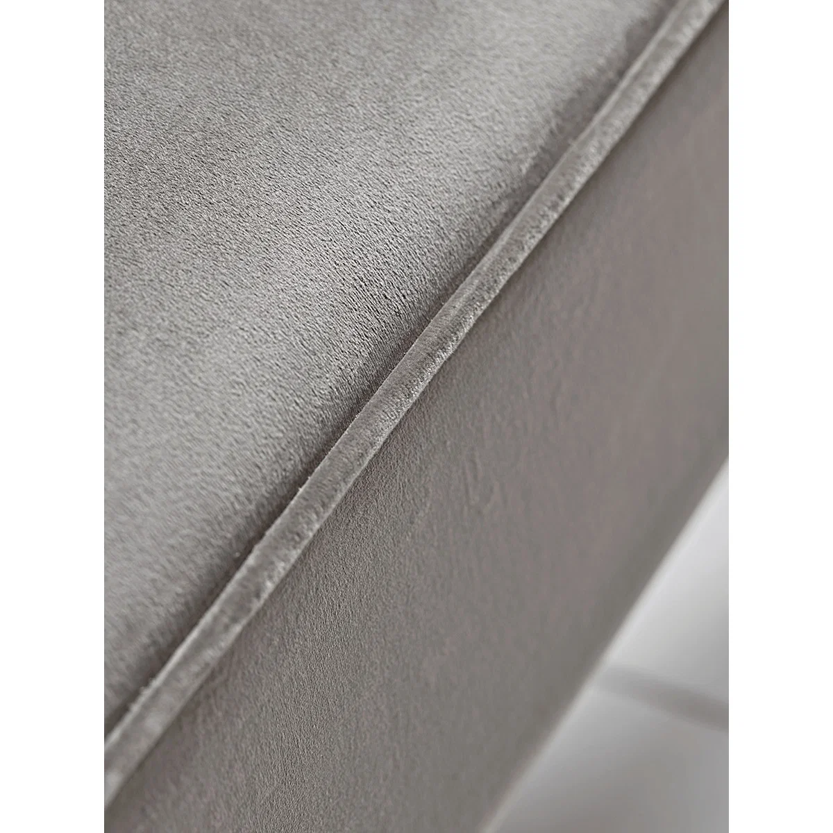 Fluted Velvet Sofa - Grey – image 3