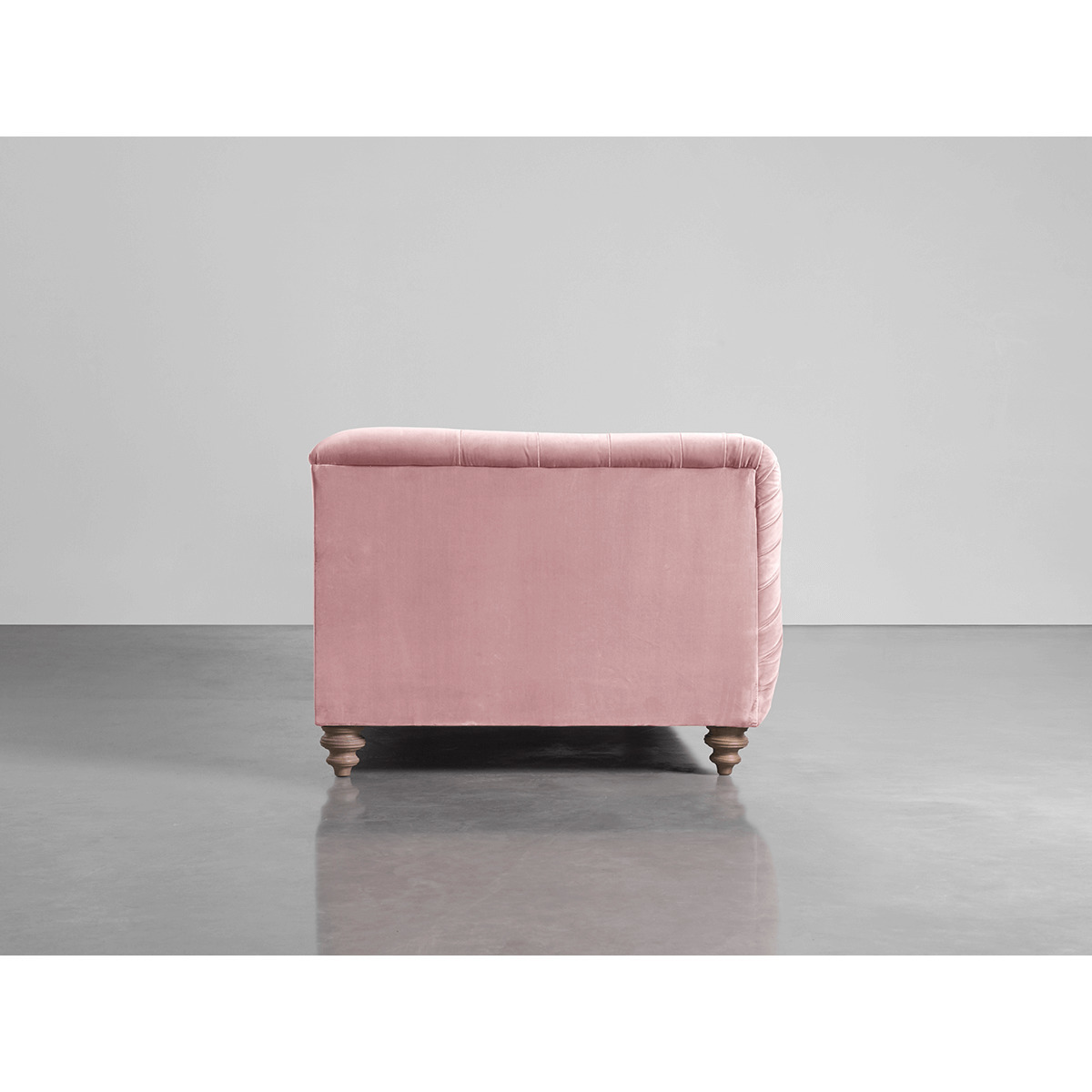 Buttoned Grand Sofa Blush Cotton Velvet – image 2