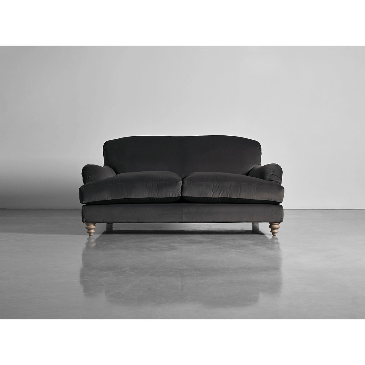 Cosy Petite Sofa Slate Cotton Velvet – image 1