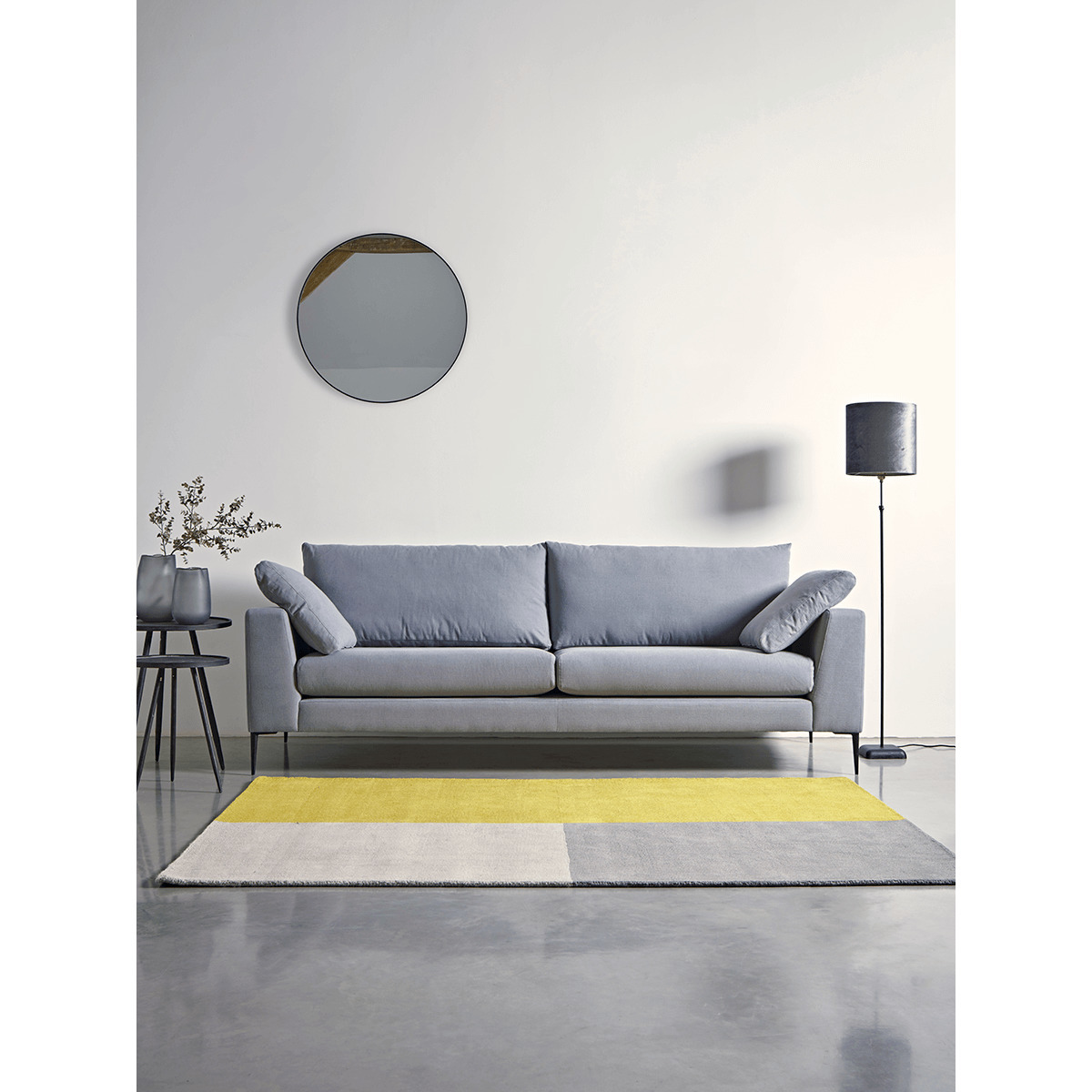 Milano Midi Sofa French Blue Linen Cotton Blend – image 3
