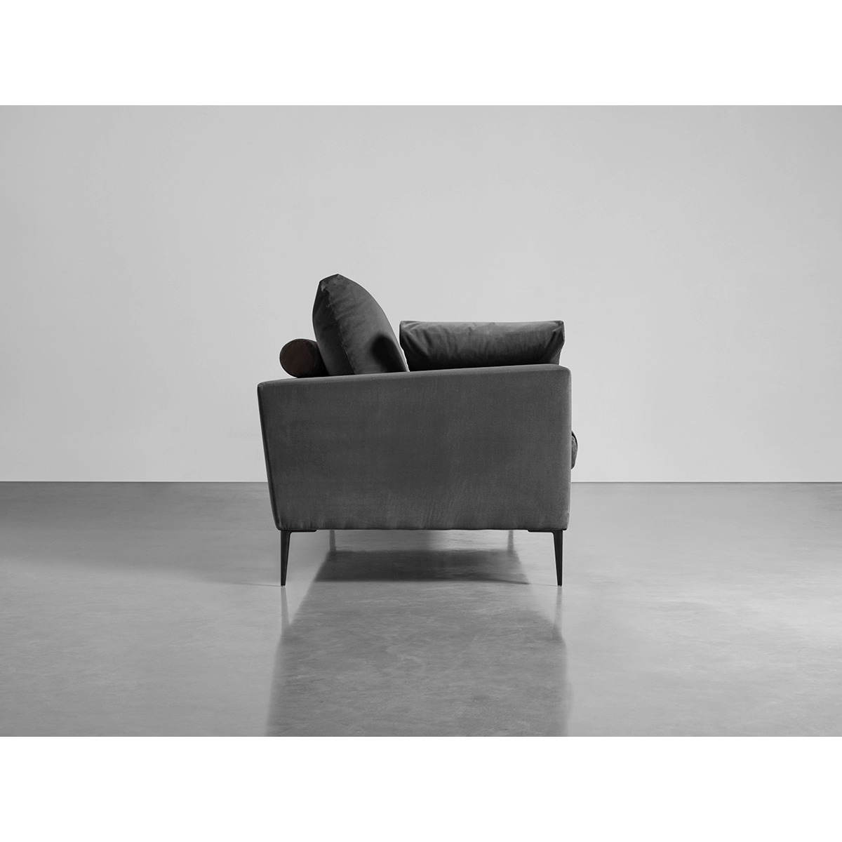 Milano Grand Sofa Slate Cotton Velvet – image 2