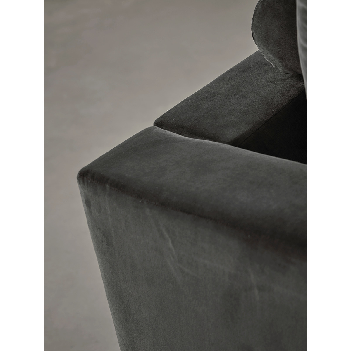 Milano Grand Sofa Slate Cotton Velvet – image 4