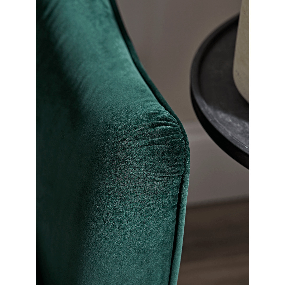 Forest Green Velvet Occasional Sofa – image 3