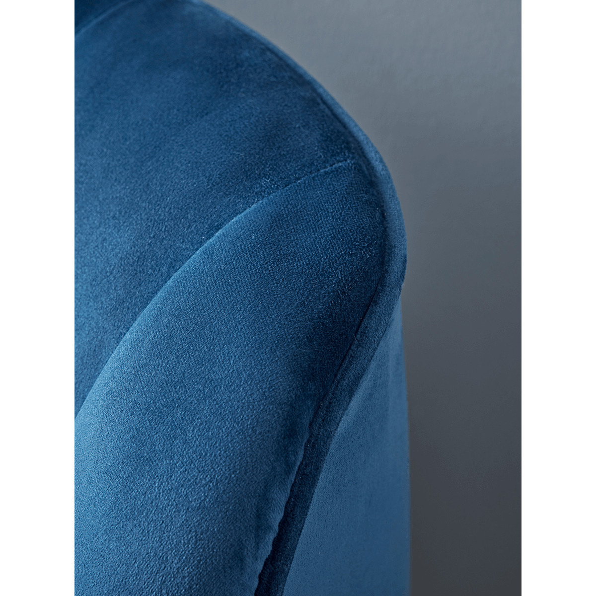 Fluted Velvet Sofa - Blue – image 3