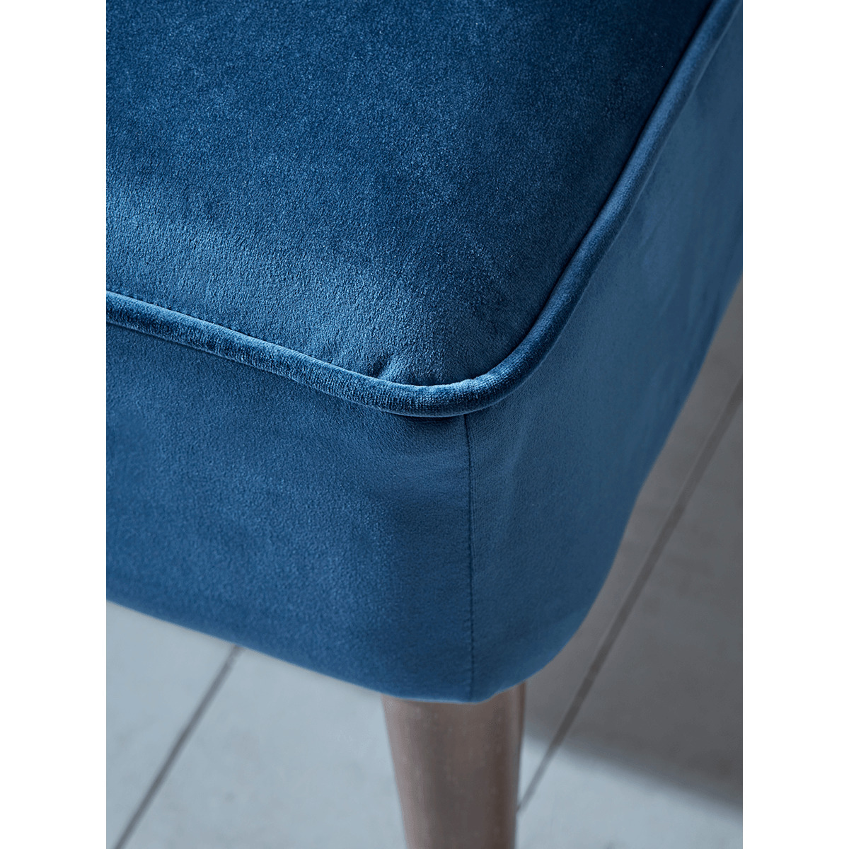 Fluted Velvet Sofa - Blue – image 4