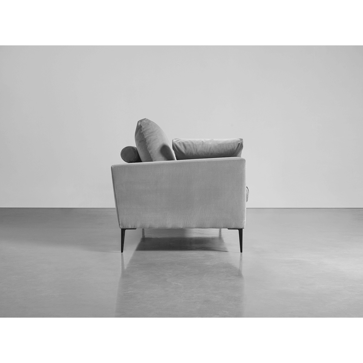 Milano Grand Sofa Swedish Grey Cotton Velvet – image 2