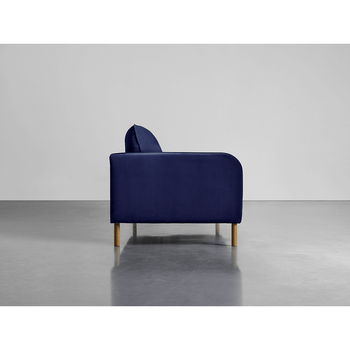 Scandi Petite Sofa Navy Cotton Velvet – image 2
