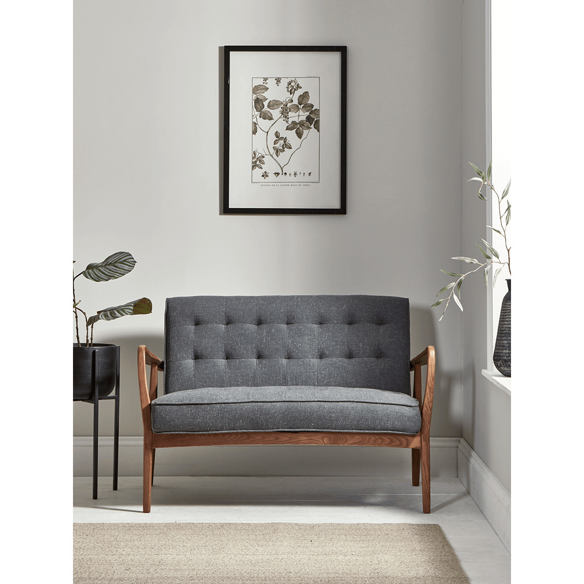 Mid Century Sofa - Linen – image 1