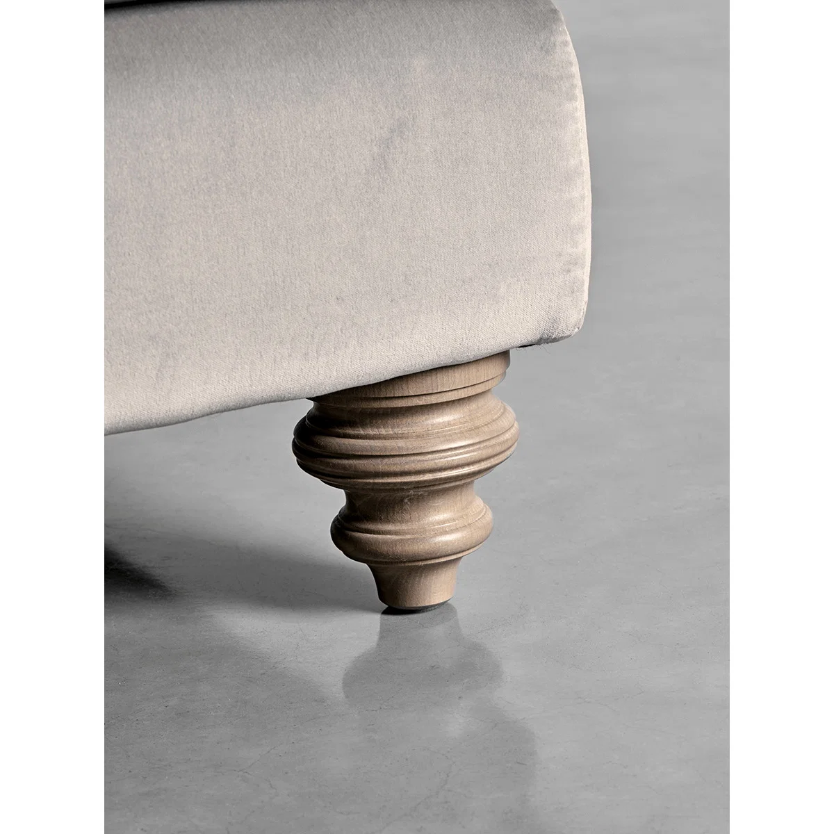 Cosy Midi Sofa Swedish Grey Cotton Velvet – image 4