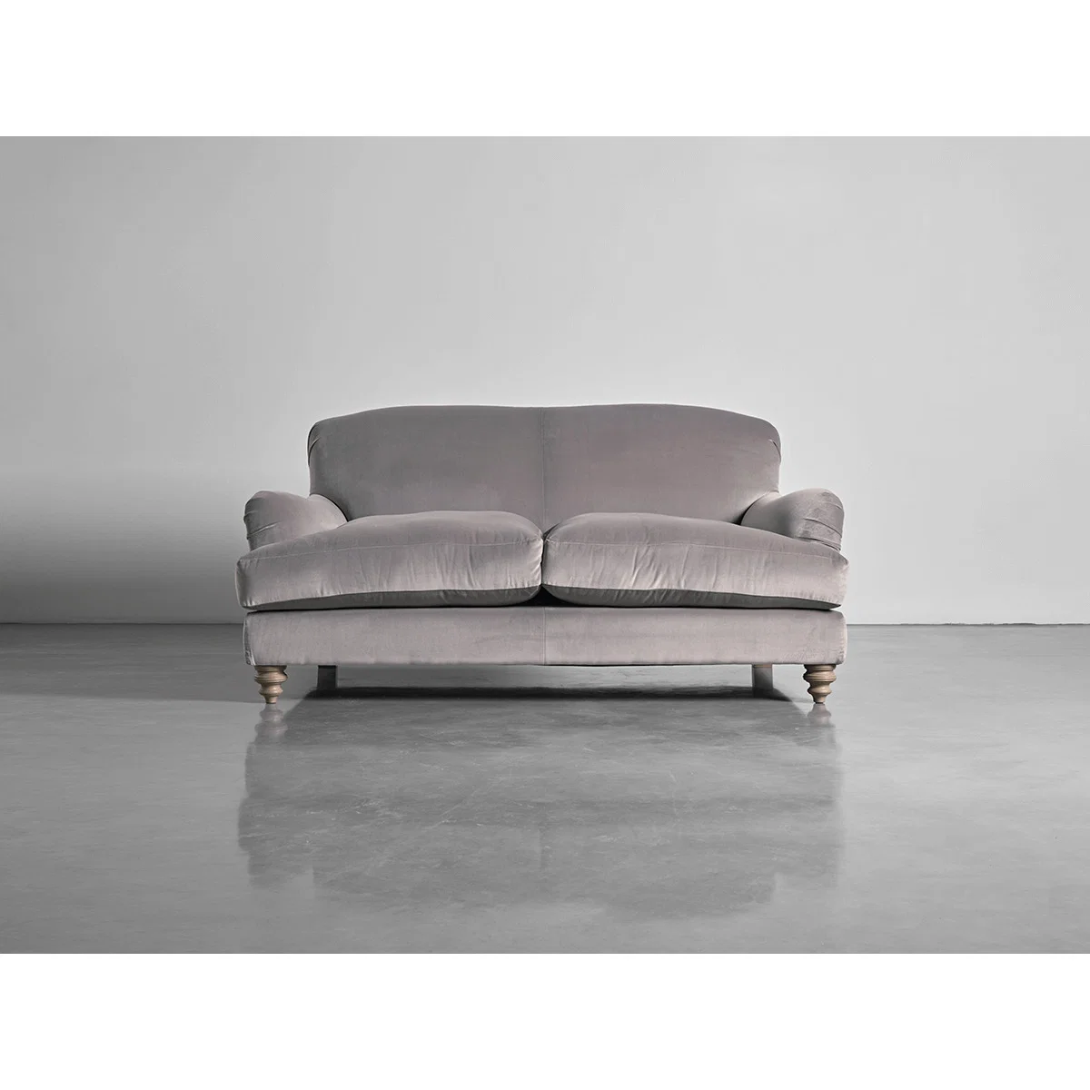 Cosy Midi Sofa Swedish Grey Cotton Velvet – image 1