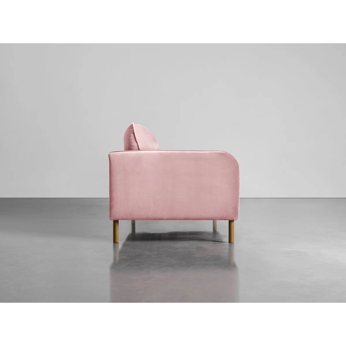Scandi Petite Sofa Blush Cotton Velvet – image 2