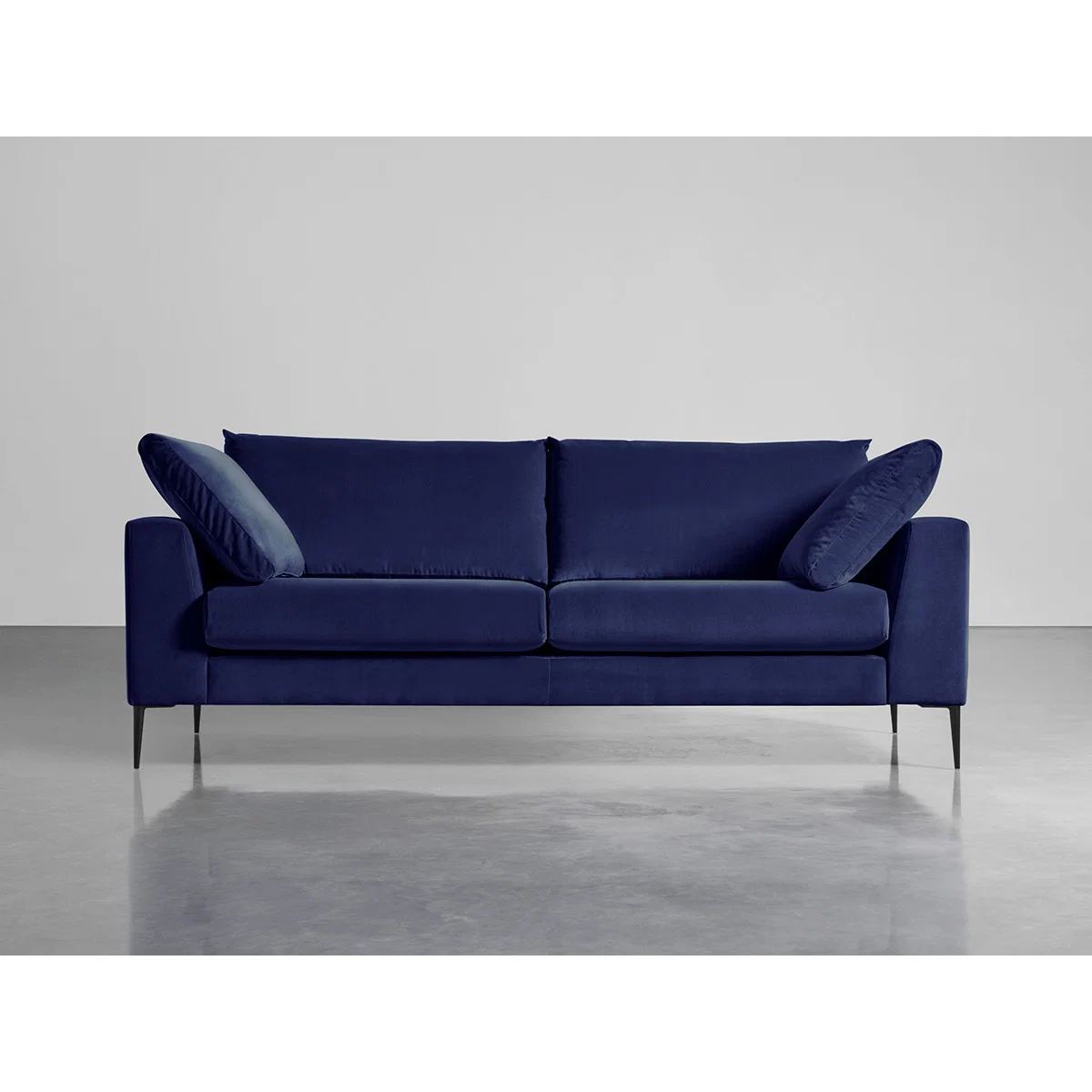 Milano Midi Sofa Navy Cotton Velvet – image 1
