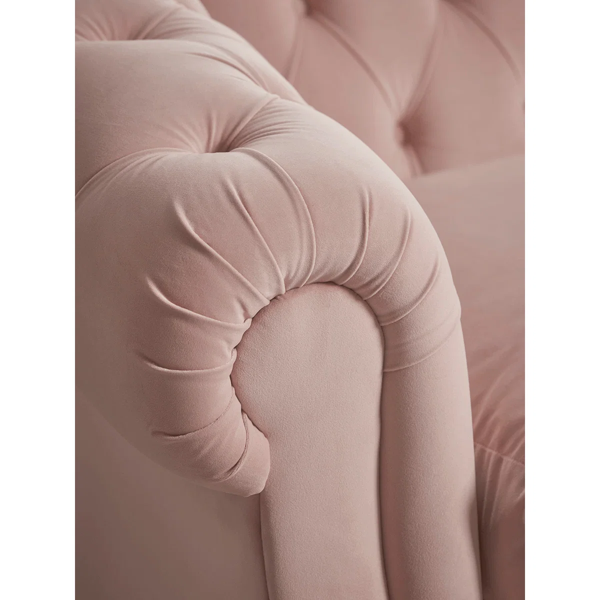 NEW Layla Buttoned Sofa - Blush Velvet – image 7