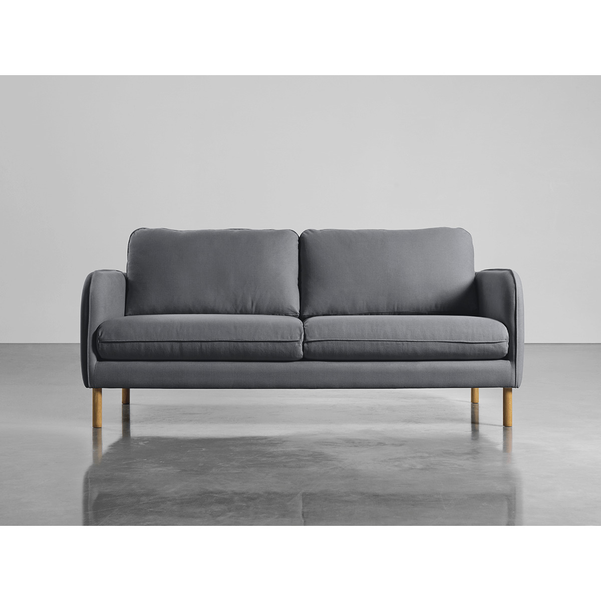 Scandi Petite Sofa Flint Linen Cotton Blend – image 1