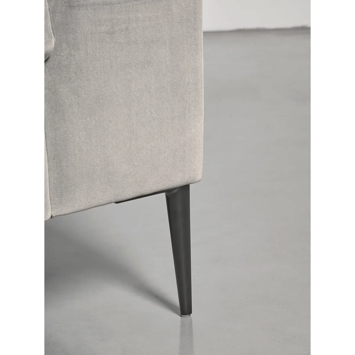 Milano Grand Chaise Sofa Swedish Grey Cotton Velvet – image 11