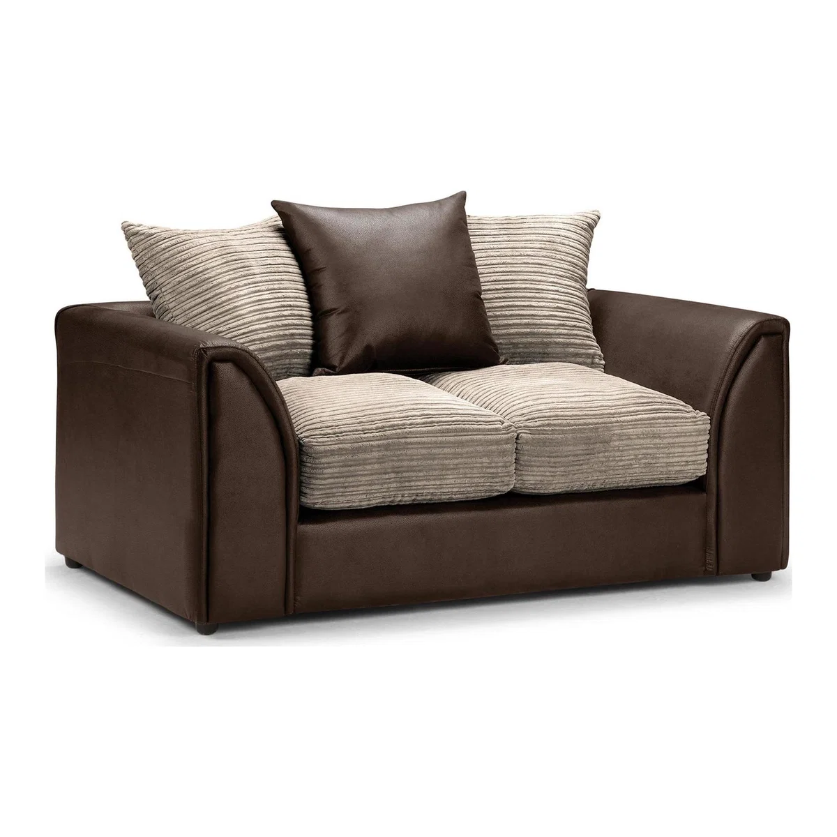 Byron 2 Seater Sofa Brown Beige