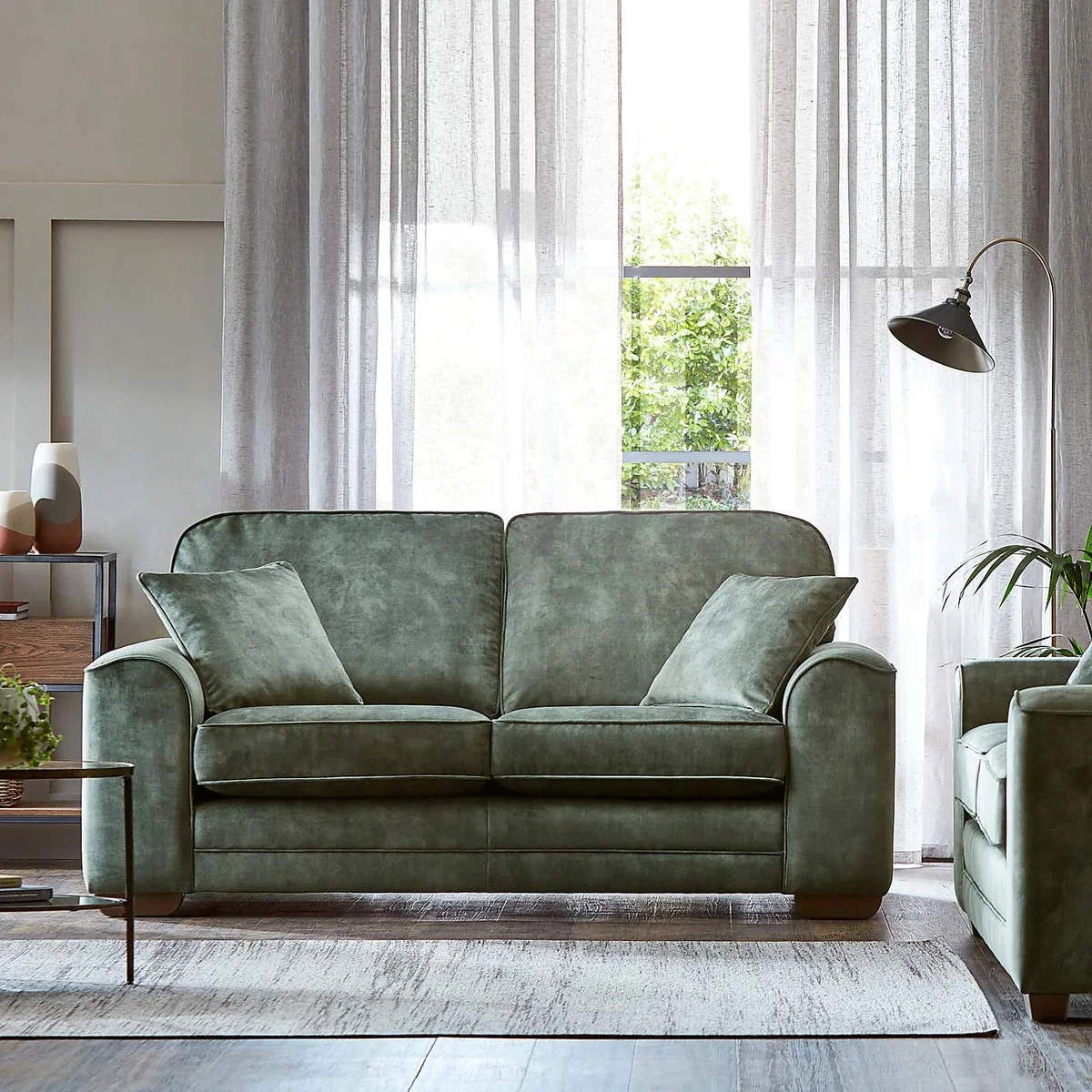 Morello Small Sofa Slub Velvet Slub Velvet Natural – image 2